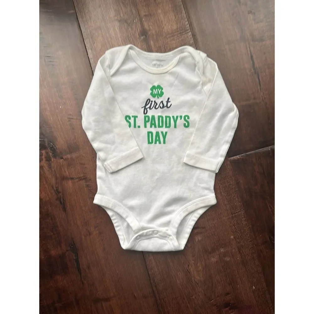 St.‎ Patrick's day baby onesie 6 mos FREE see description